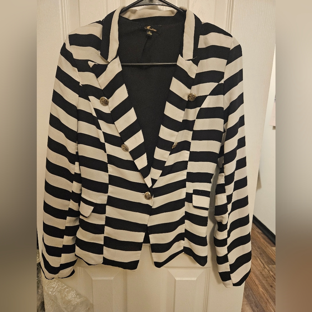 Stripe Blazer